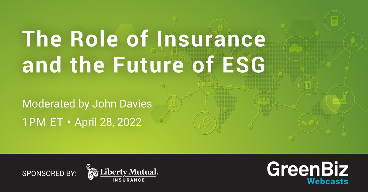 The Role of Insurance and the Future of ESG