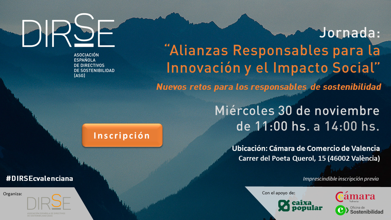 Jornada delegación DIRSE C. Valenciana:  Alianzas Responsables para la Innovación y el Impacto social