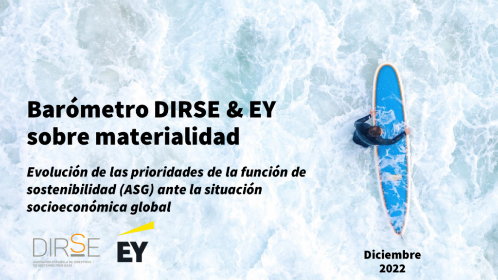 BARÓMETRO SOBRE MATERIALIDAD 2022: EVOLUCIÓN DE LAS PRIORIDADES DE LA FUNCIÓN DE SOSTENIBILIDAD (ASG)