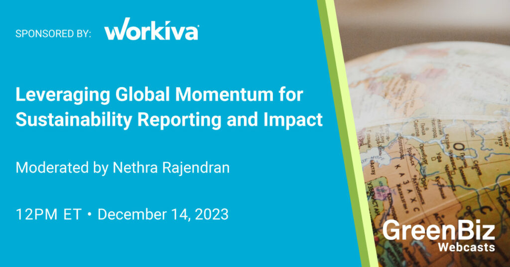 Leveraging Global Momentum for Sustainability Reporting and Impact